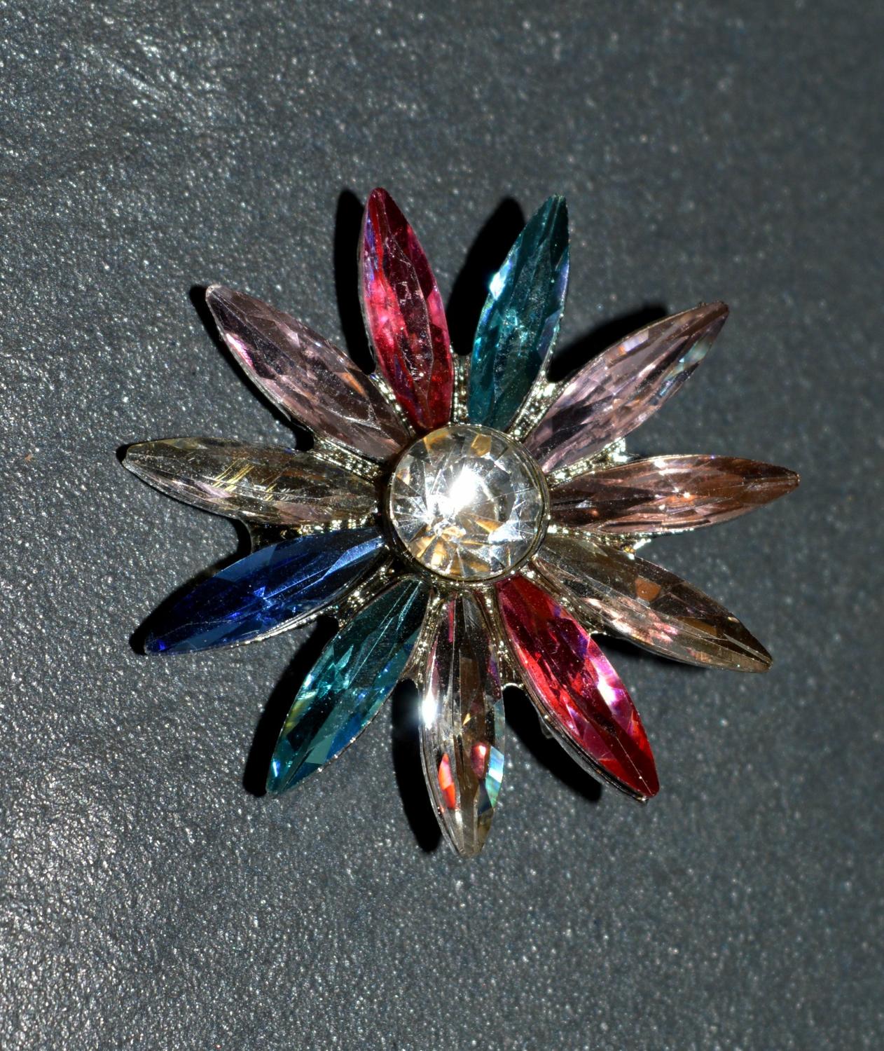 Colourful Flower Brooch