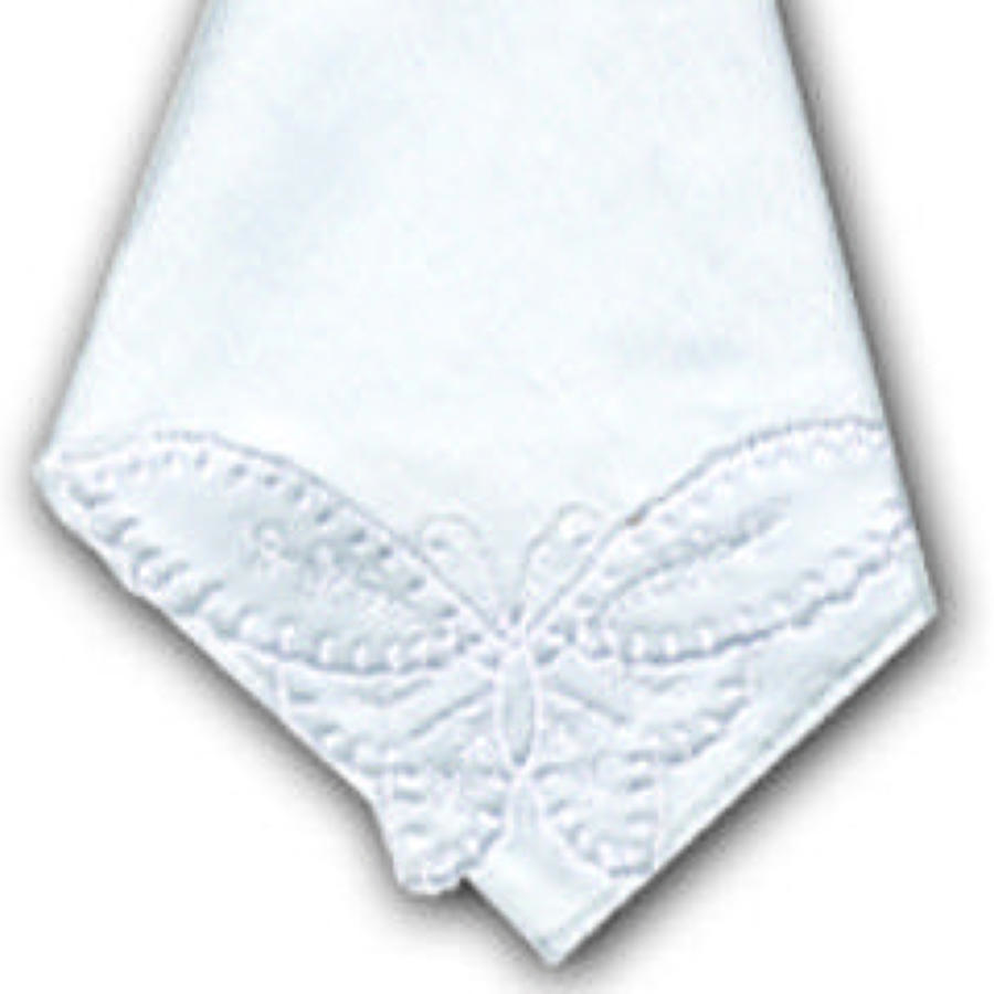 Ladies Butterfly Lace Corner Loose Handkerchiefs