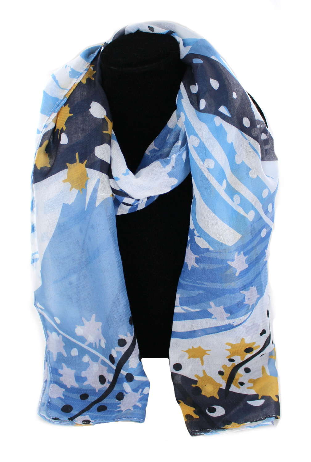 Abstract recycled Polyester scarf