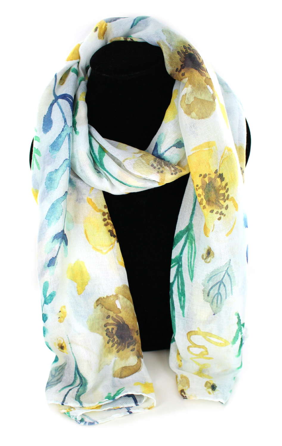 Recycled Polyester floral design scarf