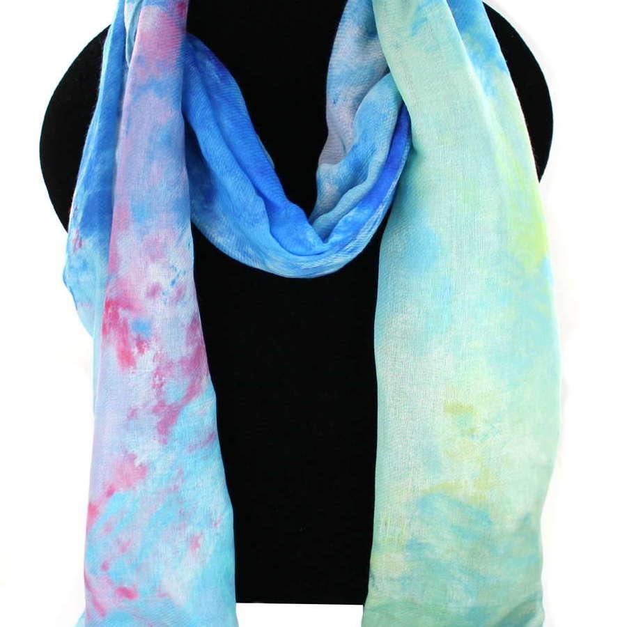 Colourful abstract scarf.