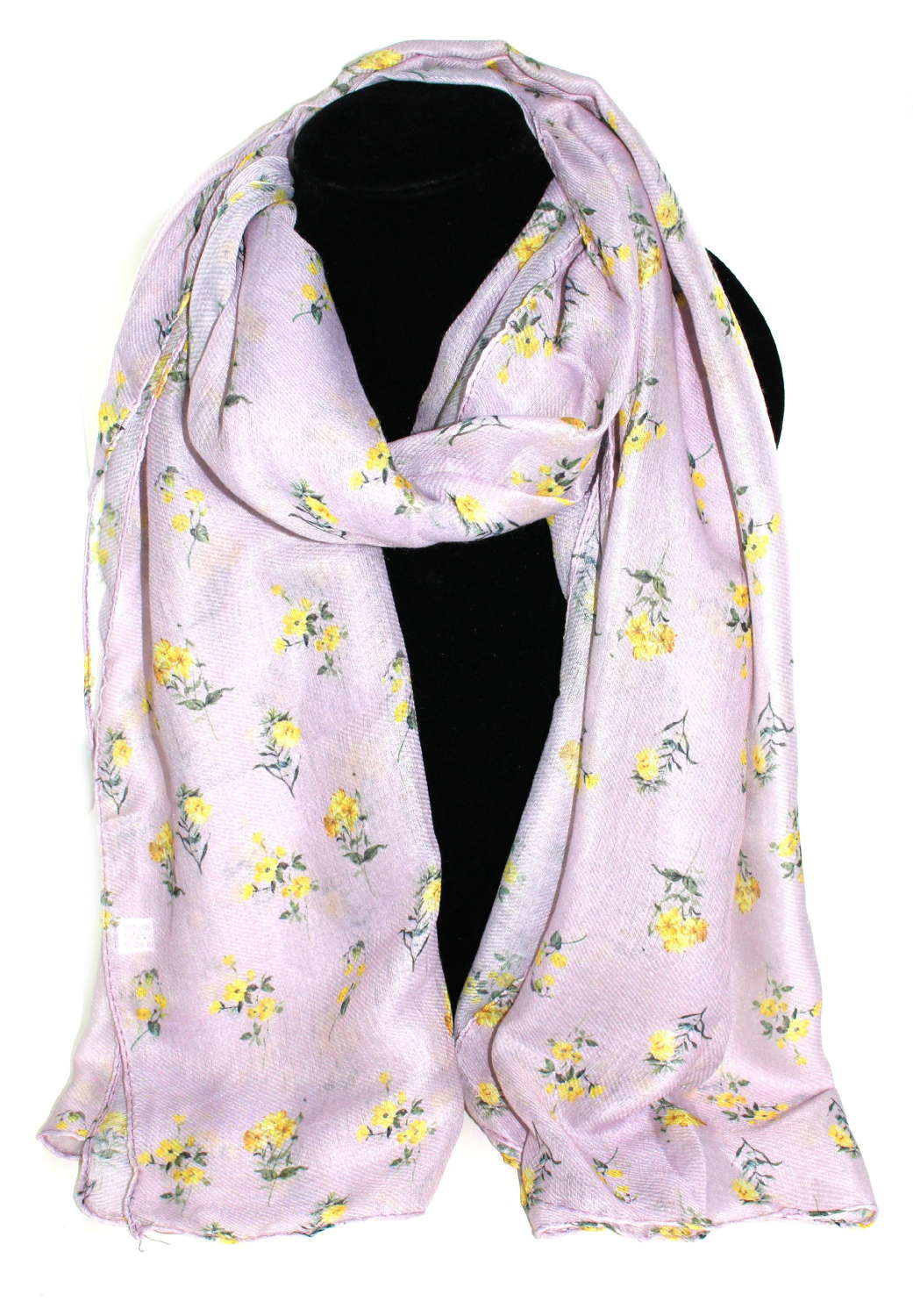 Flower pattern recycled Polyester scarf.