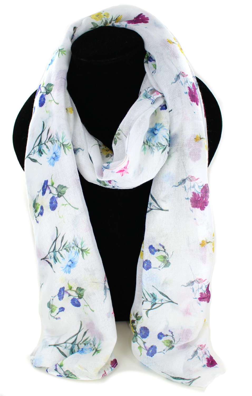 Cute floral print recycled Polyester scarf.