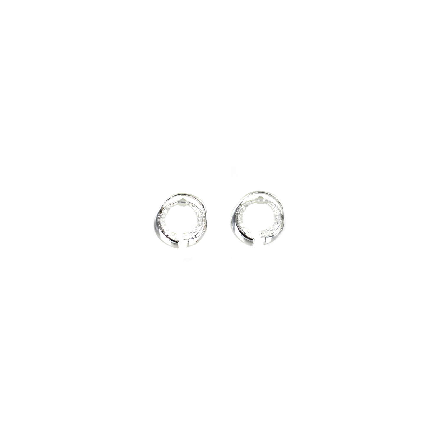Silver tone earrings. (Matching Necklace N10713.)