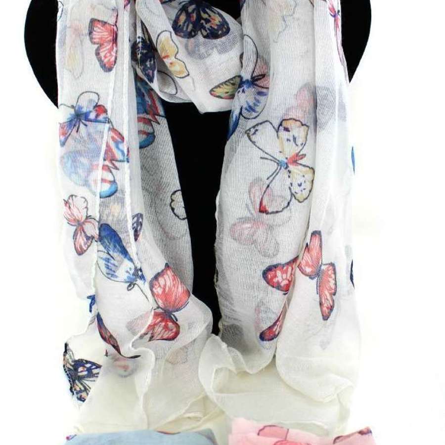 Butterfly print scarf.