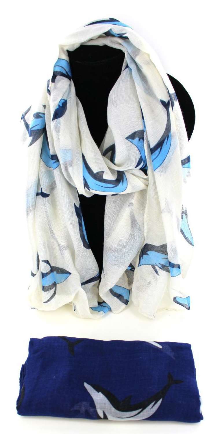 Whale print scarf.